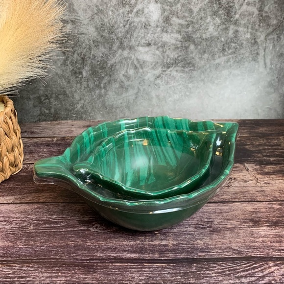 Opalhouse ~ 2pc Bamboo Melamine Leaf Nesting Bowl Set - Picture 6 of 9